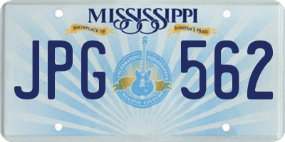 MS license plate JPG562