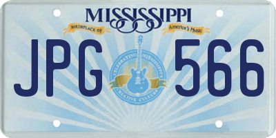 MS license plate JPG566