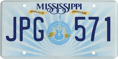MS license plate JPG571