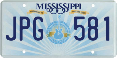 MS license plate JPG581