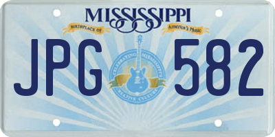 MS license plate JPG582