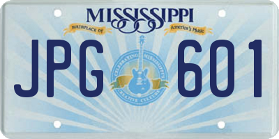 MS license plate JPG601