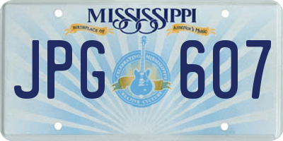 MS license plate JPG607
