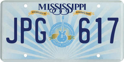 MS license plate JPG617