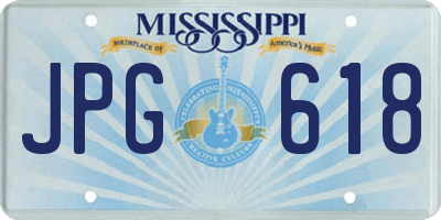 MS license plate JPG618