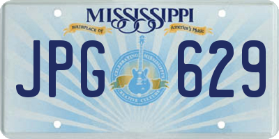 MS license plate JPG629