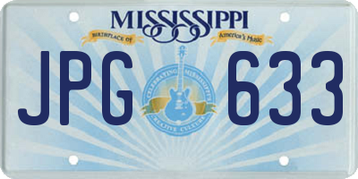 MS license plate JPG633