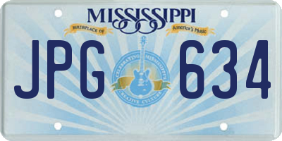 MS license plate JPG634