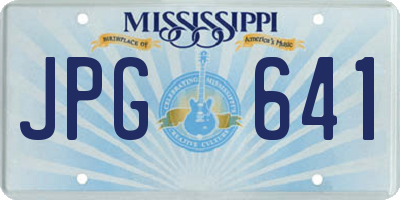 MS license plate JPG641