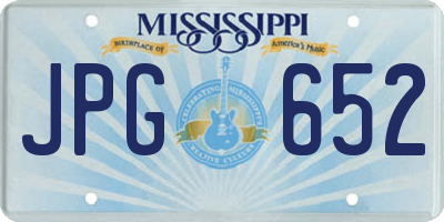 MS license plate JPG652