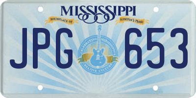 MS license plate JPG653