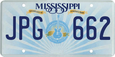 MS license plate JPG662