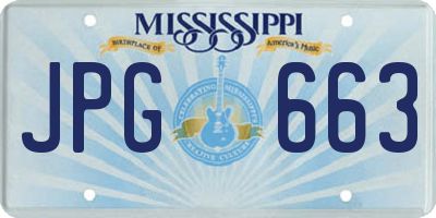 MS license plate JPG663