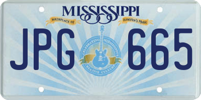 MS license plate JPG665