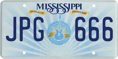 MS license plate JPG666