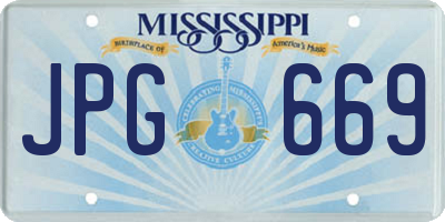 MS license plate JPG669