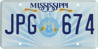 MS license plate JPG674