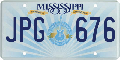 MS license plate JPG676
