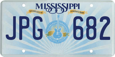 MS license plate JPG682