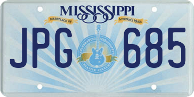MS license plate JPG685