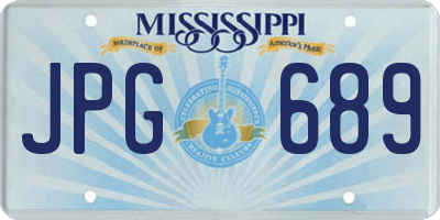 MS license plate JPG689