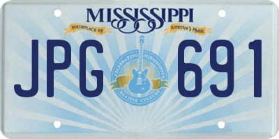 MS license plate JPG691