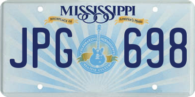 MS license plate JPG698