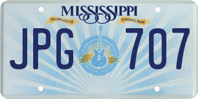 MS license plate JPG707