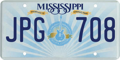 MS license plate JPG708
