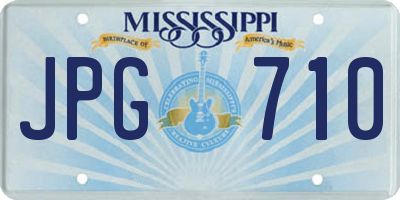 MS license plate JPG710