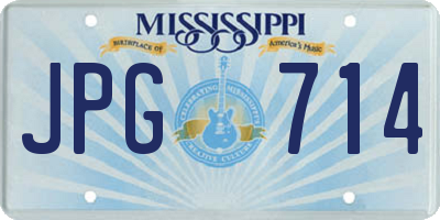 MS license plate JPG714