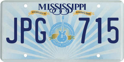 MS license plate JPG715
