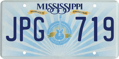 MS license plate JPG719