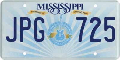 MS license plate JPG725