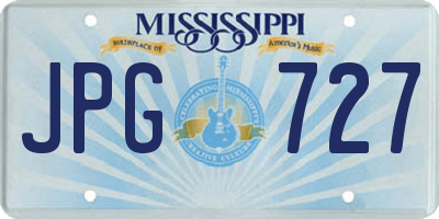 MS license plate JPG727