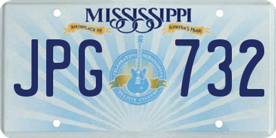 MS license plate JPG732