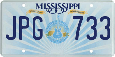 MS license plate JPG733