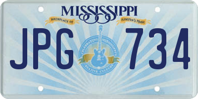 MS license plate JPG734