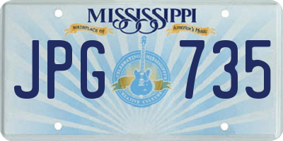 MS license plate JPG735