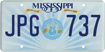 MS license plate JPG737