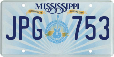 MS license plate JPG753