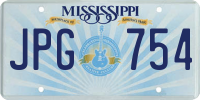 MS license plate JPG754