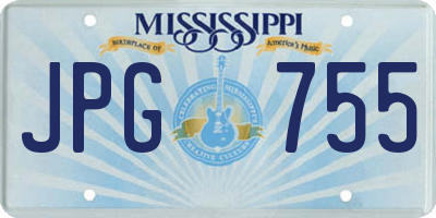 MS license plate JPG755