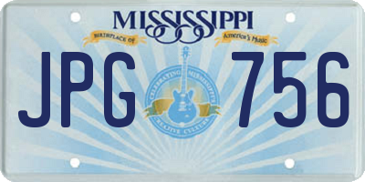 MS license plate JPG756