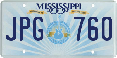 MS license plate JPG760