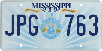 MS license plate JPG763