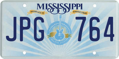 MS license plate JPG764