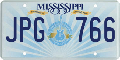 MS license plate JPG766