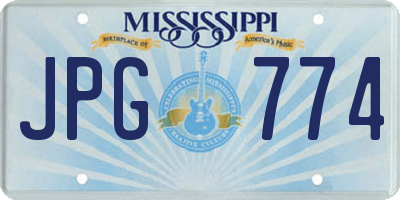 MS license plate JPG774