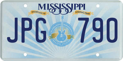 MS license plate JPG790